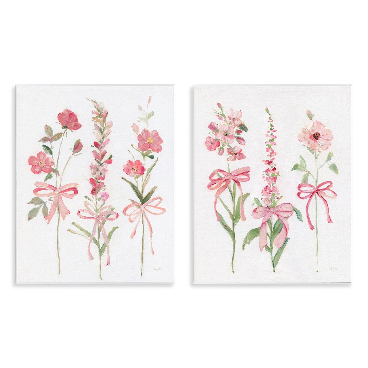 Stupell Industries Soft Fresh Pastel Sprigs Wall Plaque Design by Sally Swatland
